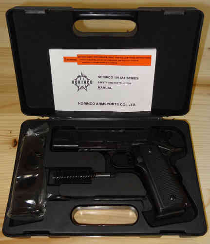 Halbautom. Pistole NORINCO Mod.1911 NP44 im Kaliber 45ACP Inkl. Zubehör mit Hartverchromten Lauf