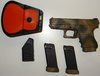 Pistole Glock 36 Gen3 im Kaliber 45ACP Tarnfleck Lackiert Inkl. Zubehör