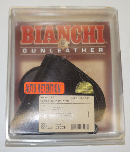 Bianchi, Model 83 Paddlelok Holster, mit Auto Retention, für Glock 26/27