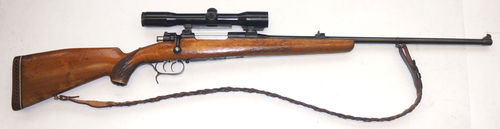 Jagdliche Repetierbüchse Mauser 98 Kal. 8x68 deutscher Stecher Hensoldt Optik