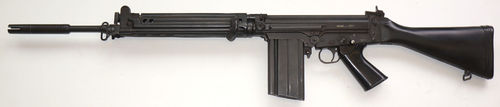 Semiauto Rifle; abgeänderte Seriefeuerwaffe Steyr Stgw.58 Kal. .308Win